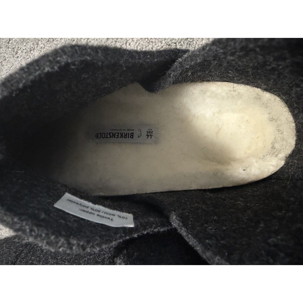 Birkenstock Andermatt Shearling Slipper Boots Anthracite Men's Size 11 (44) - Picture 5 of 9